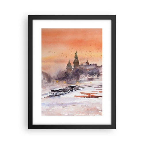 Poster in cornice nera - Tramonto reale - 30x40 cm