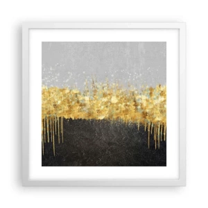 Poster in cornice bianca - Nel profondo e verso l'alto - 40x40 cm