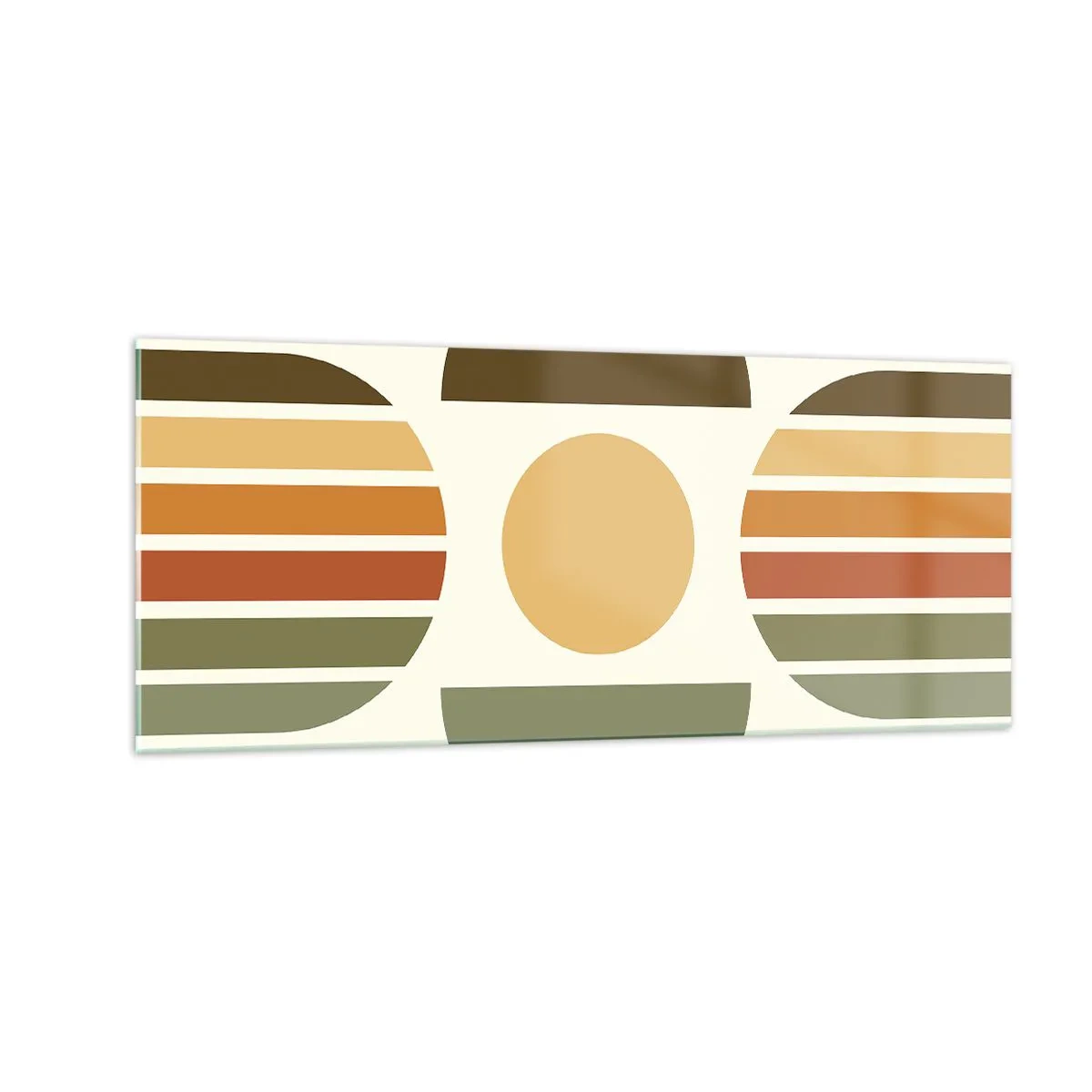 Quadro su vetro - Nei colori della terra - 100x40 cm