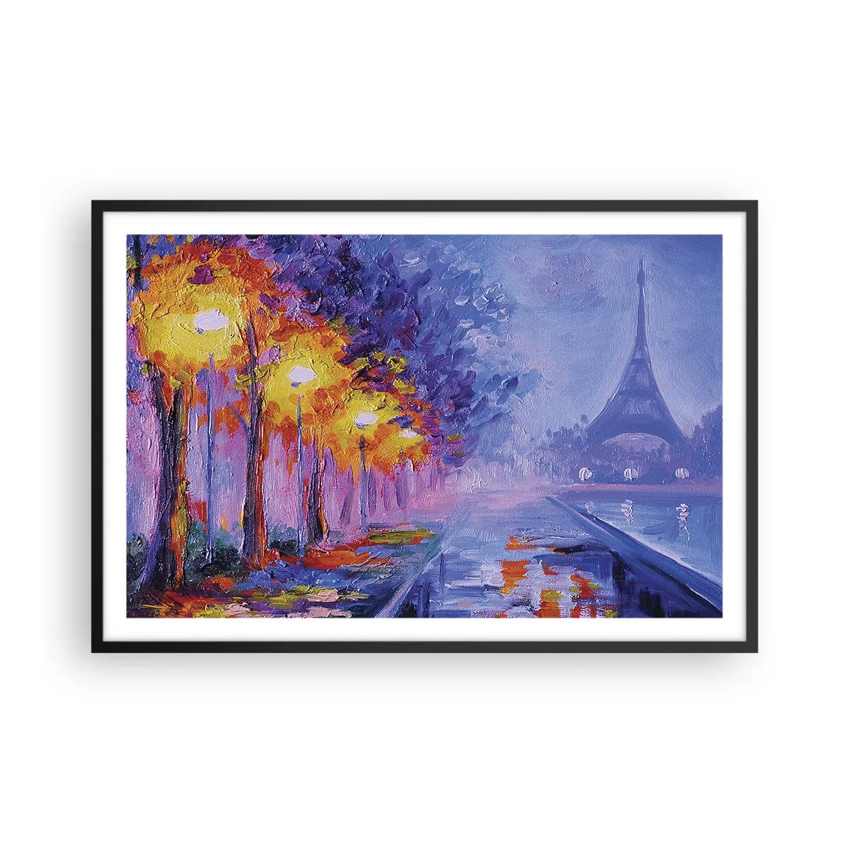 Poster in cornice nera - Passeggiata da sogno - 91x61 cm