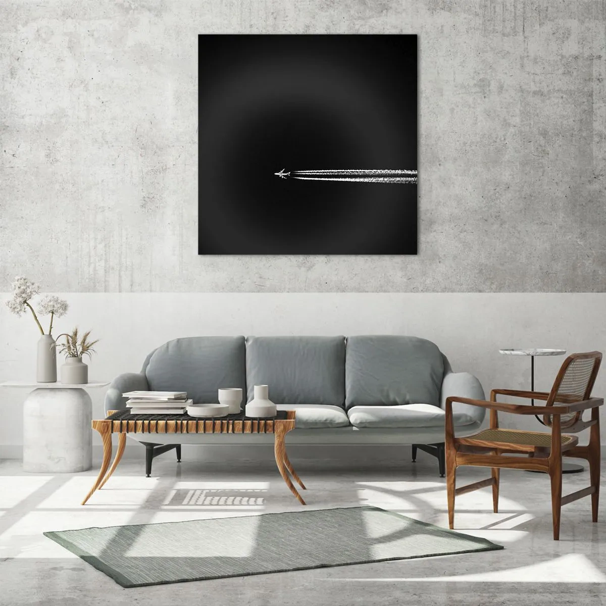 Quadro su vetro - In un'altra dimensione - 60x60 cm