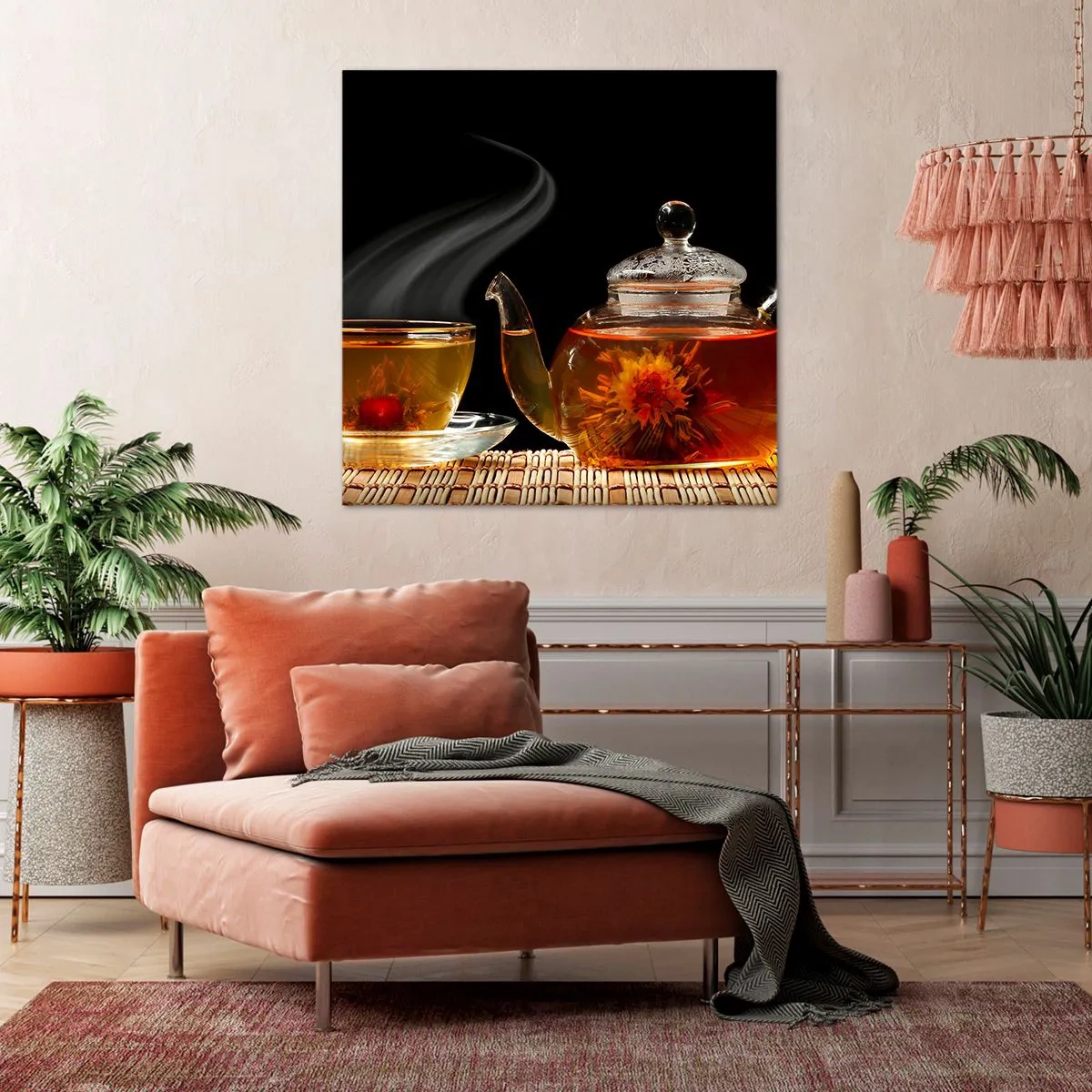 Quadro su tela - Stampe su Tela - La magia e l'arte del tè - 70x70 cm