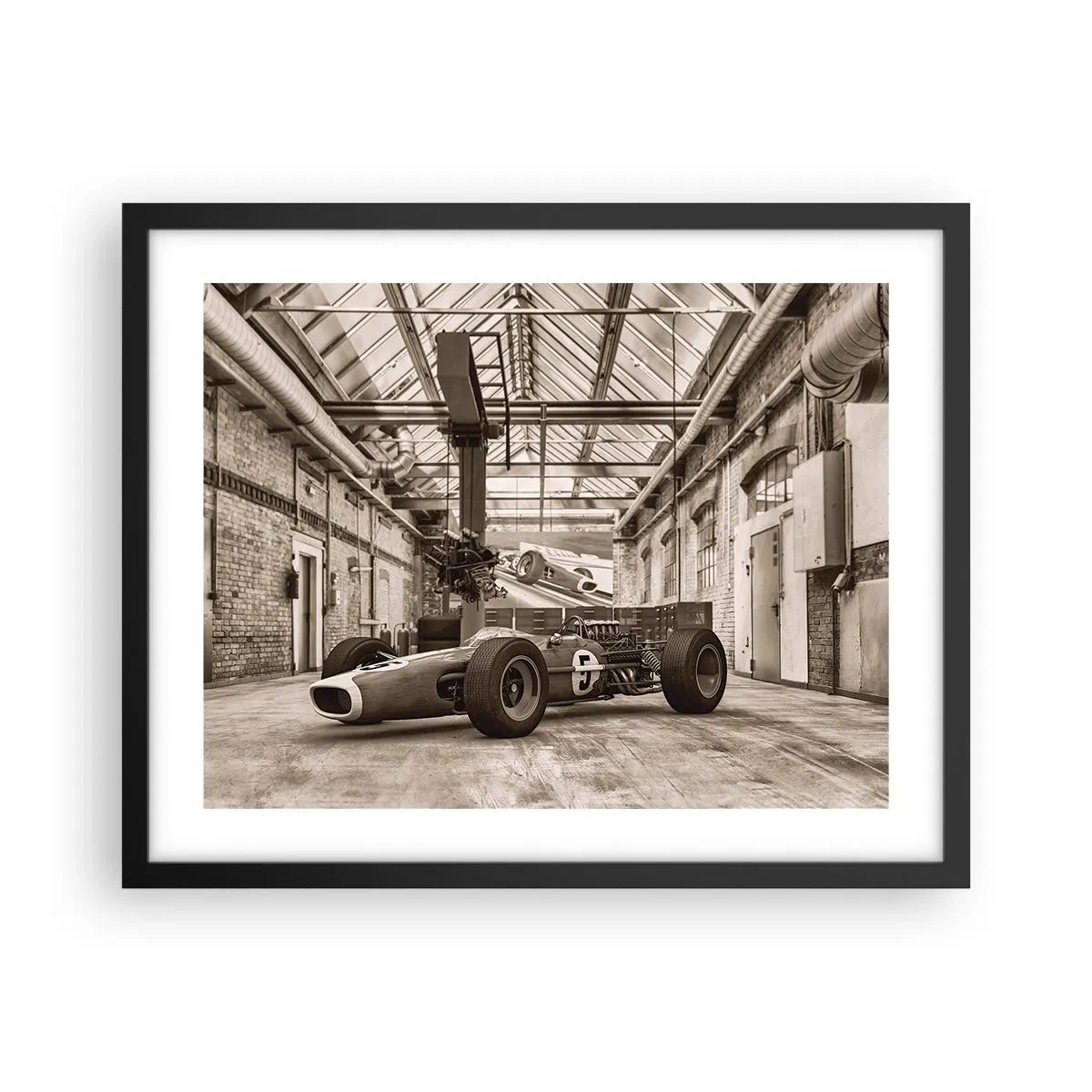 Poster in cornice nera - Il riposo del vincitore - 50x40 cm