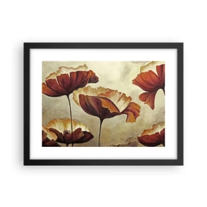 Poster in cornice nera - Nei prati e nei campi - 40x30 cm
