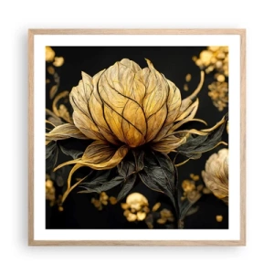 Poster in cornice rovere chiaro - Delicata fragilità - 60x60 cm