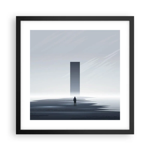 Poster in cornice nera - Opportunità o minaccia? - 40x40 cm