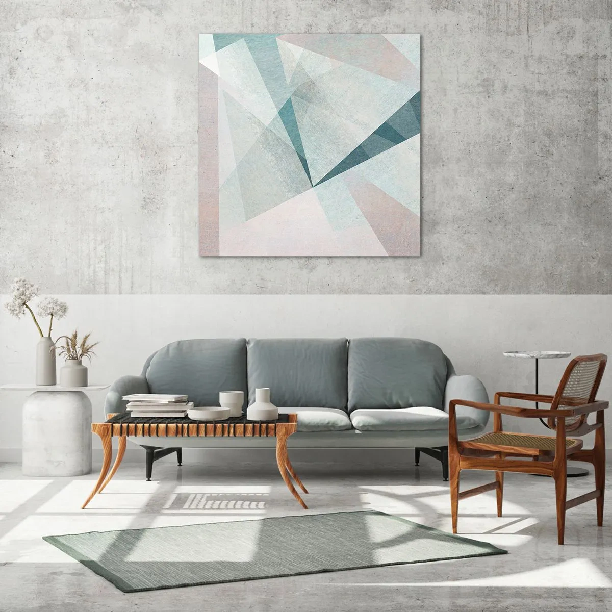 Quadro su vetro - Con calma ma dinamicamente - 30x30 cm