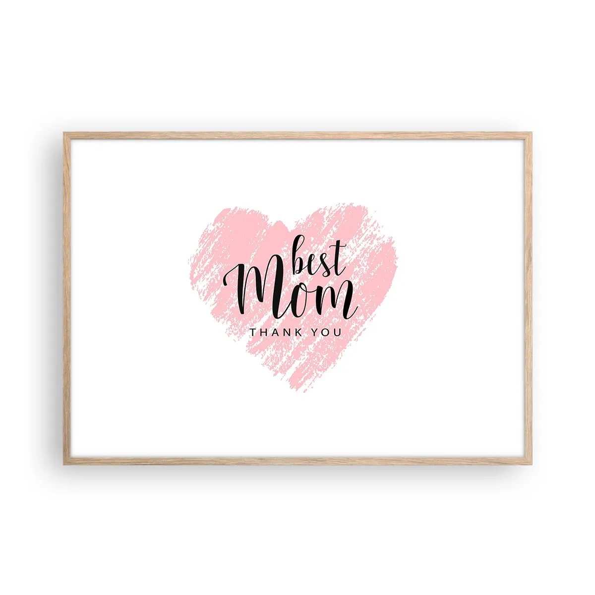 Poster in cornice rovere chiaro - È sempre il momento giusto - 100x70 cm