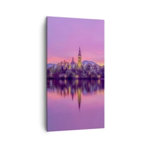 Quadro su tela - Stampe su Tela - Isola favolosa al crepuscolo - 45x80 cm