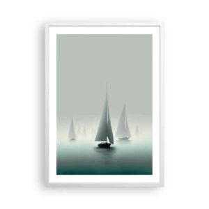 Poster in cornice bianca - Fatte di nebbia - 50x70 cm