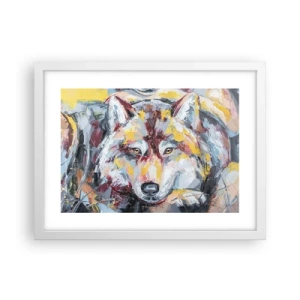 Poster in cornice bianca - Pace tra i suoi - 40x30 cm