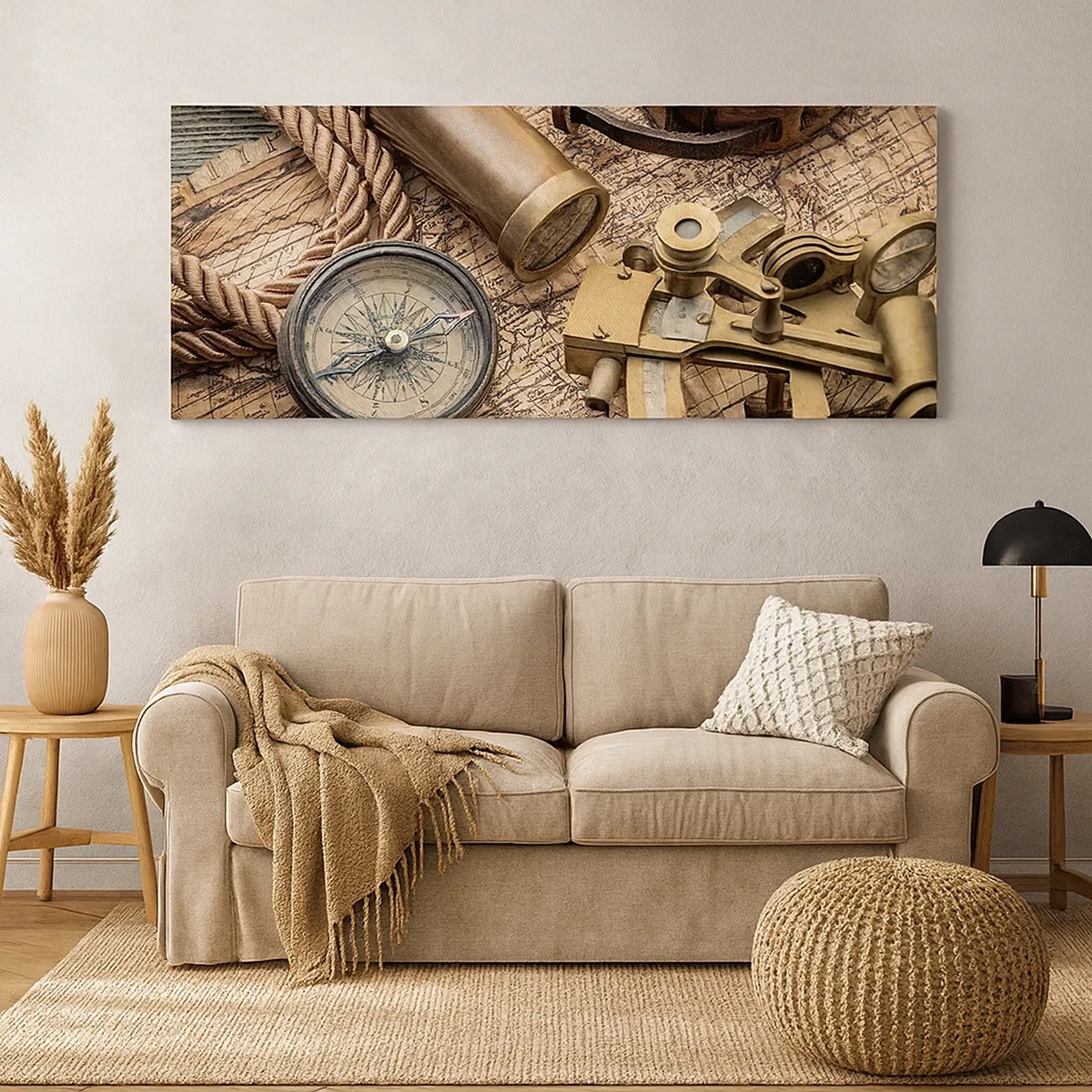 Quadro su tela - Stampe su Tela - Traccia la rotta - 30x30 cm