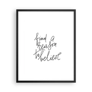 Poster in cornice nera - è possibile - 40x50 cm