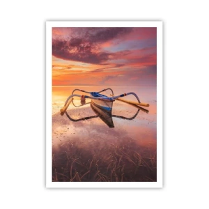 Poster - La pace della sera tropicale - 70x100 cm