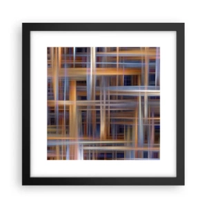 Poster in cornice nera - Tessute con la luce - 30x30 cm