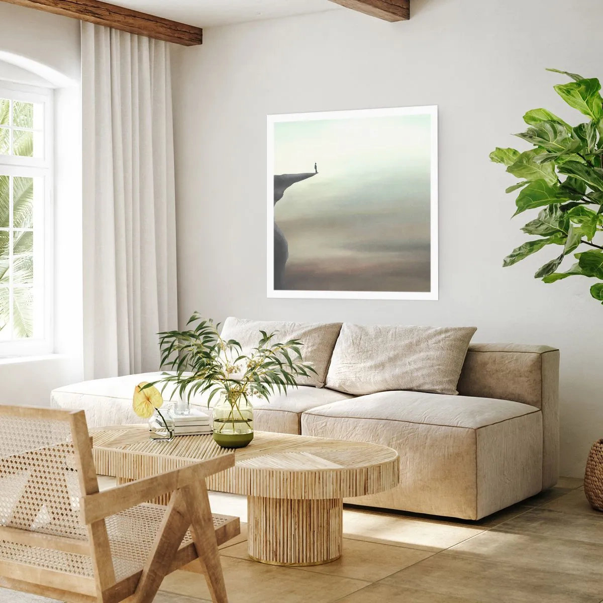 Poster - Certamente verso l'alto! - 60x60 cm