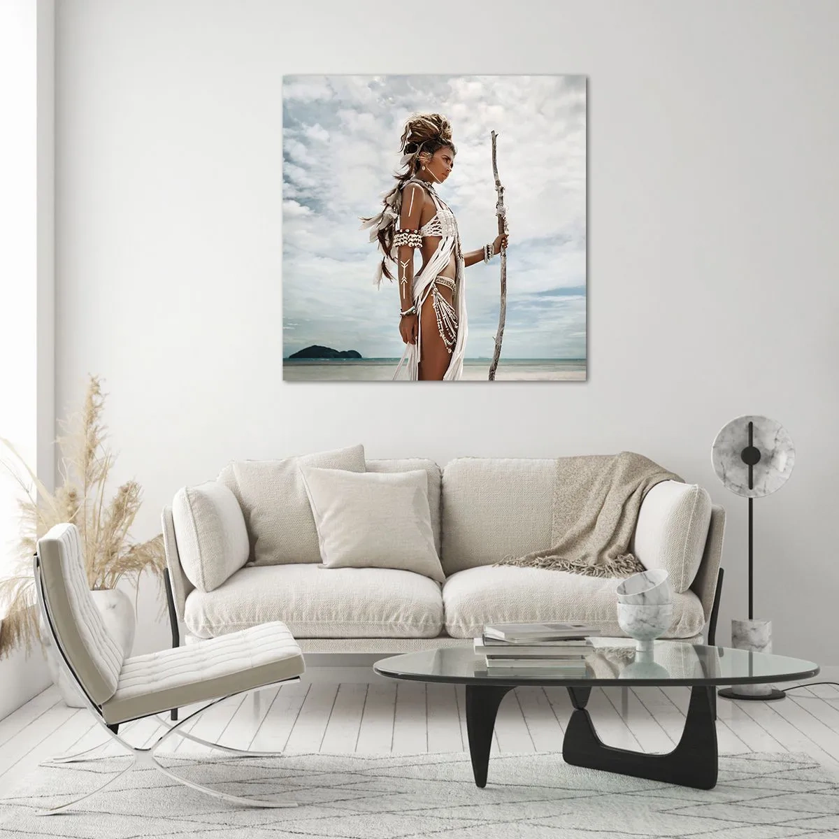 Quadro su vetro - La regina dei tropici - 40x40 cm