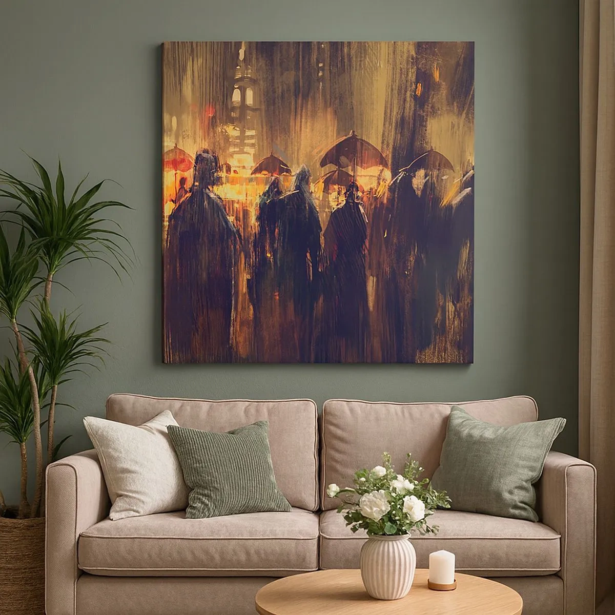 Quadro su tela - Stampe su Tela - Gli adoratori della pioggia - 30x30 cm