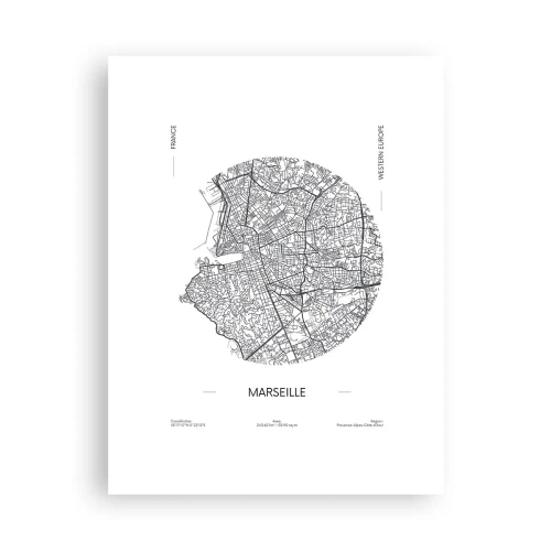 Poster - Anatomia di Marsiglia - 30x40 cm