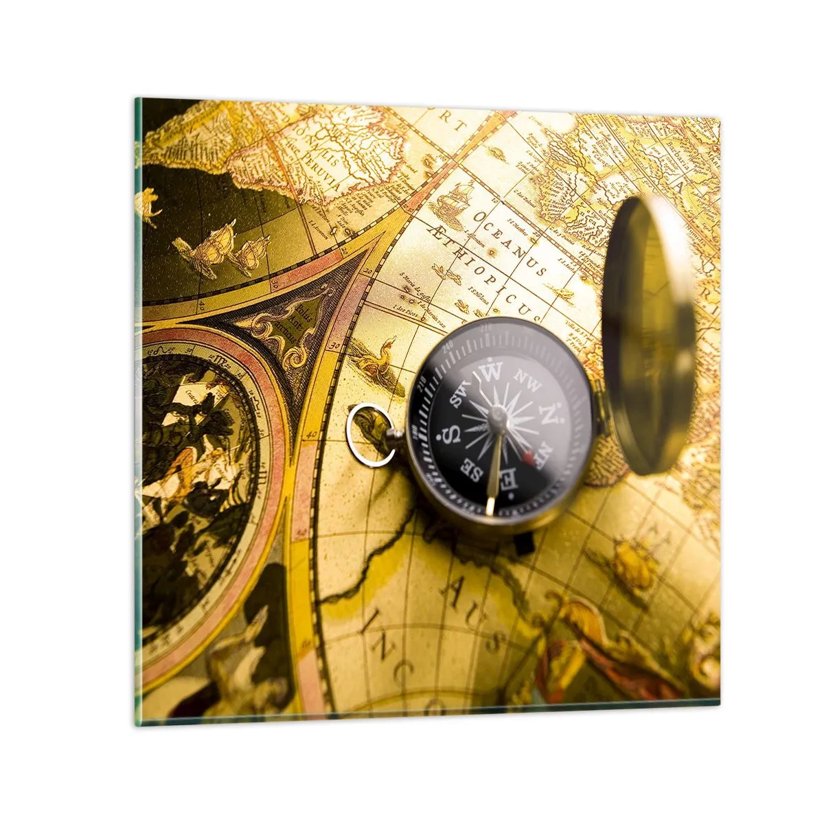 Quadro su vetro - Forse all'estremità del mondo? - 60x60 cm