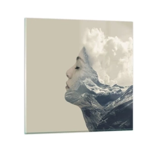 Quadro su vetro - La bellezza degli elementi - 30x30 cm