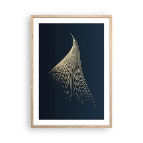 Poster in cornice rovere chiaro - Come un capello d'angelo - 50x70 cm