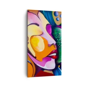 Quadro su tela - Stampe su Tela - Toccare con il colore - 45x80 cm