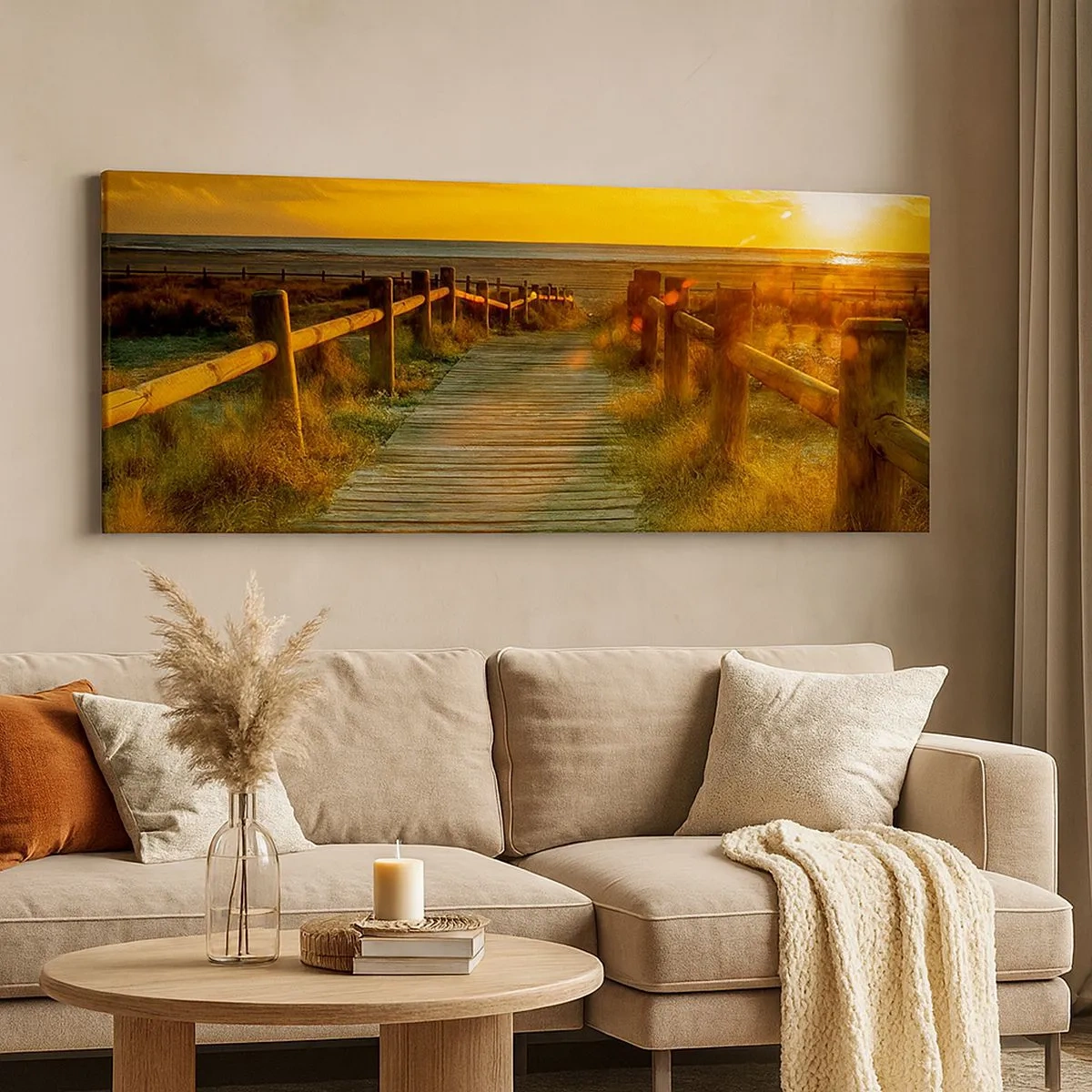Quadro su tela - Stampe su Tela - Immerse nell'oro vecchio - 100x40 cm