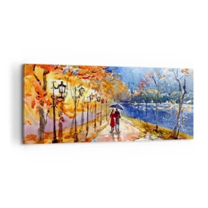 Quadro su tela - Stampe su Tela - Insieme fino ai confini del tempo - 100x40 cm