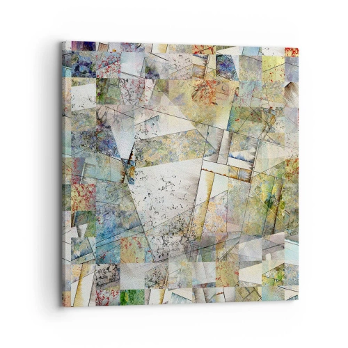 Quadro su tela - Stampe su Tela - Rimpasto geometrico - 70x70 cm