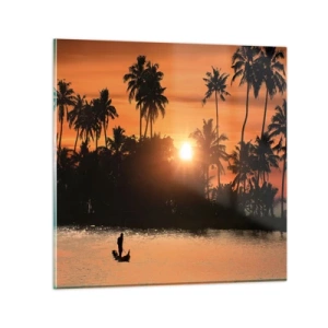 Quadro su vetro - Il tempo del riposo - 40x40 cm