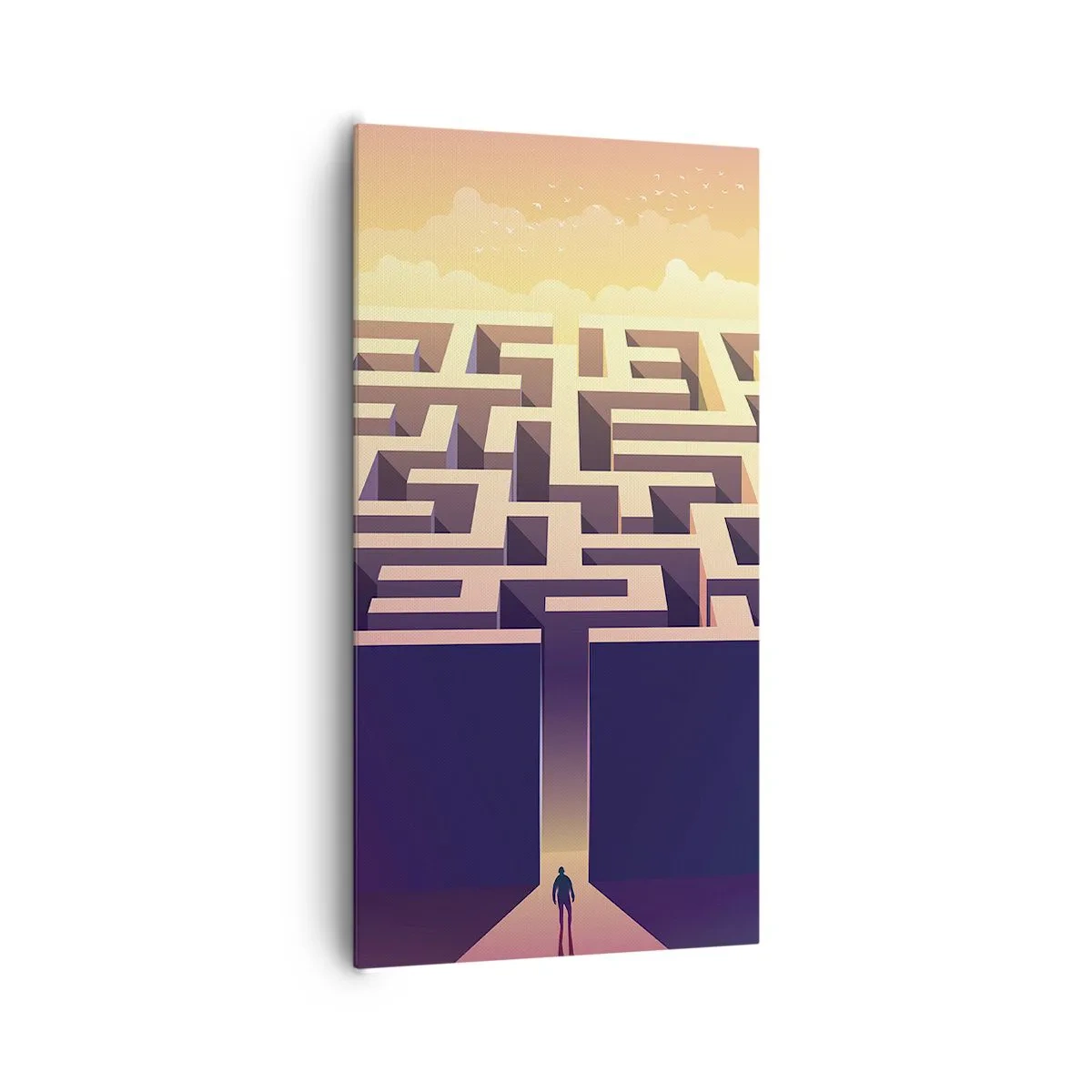 Quadro su tela - Stampe su Tela - Il momento delle decisioni - 65x120 cm