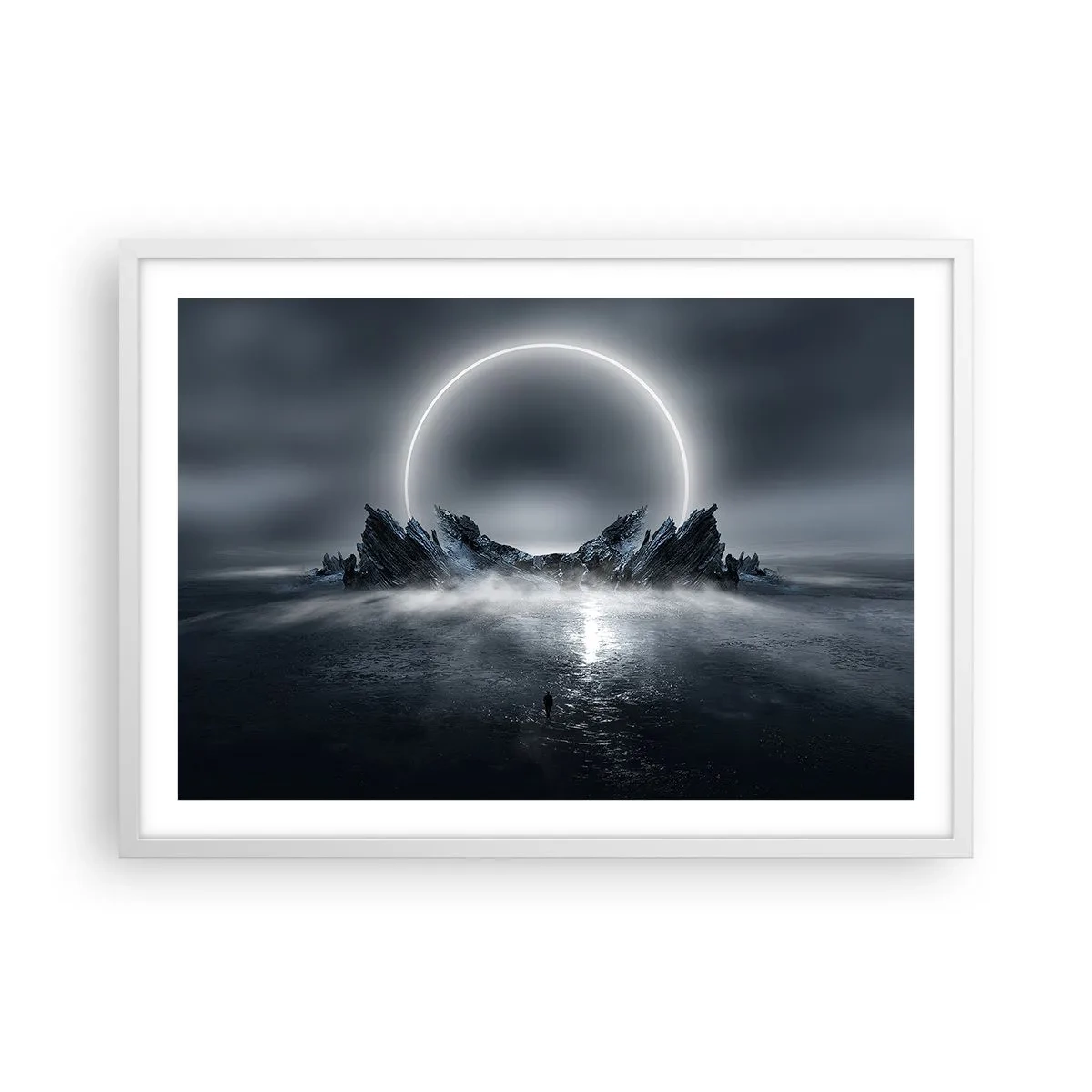 Poster in cornice bianca - La fine del racconto - 70x50 cm