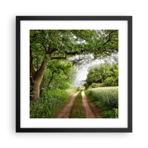 Poster in cornice nera - Et in Arcadia ego - 40x40 cm