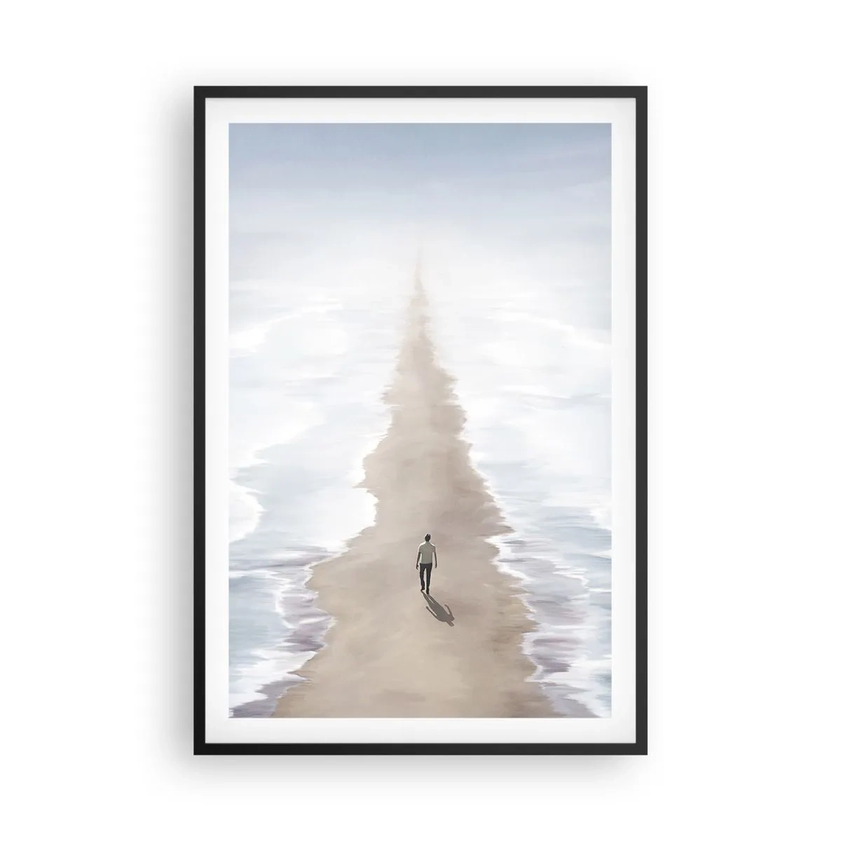 Poster in cornice nera - Un futuro luminoso - 61x91 cm