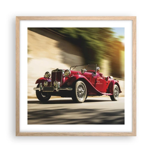 Poster in cornice rovere chiaro - Più bella della Nike di Samotracia - 50x50 cm