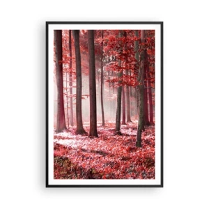 Poster in cornice nera - Anche rosso è bello - 70x100 cm