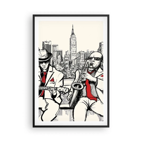 Poster in cornice nera - Improvvisare a New York - 61x91 cm