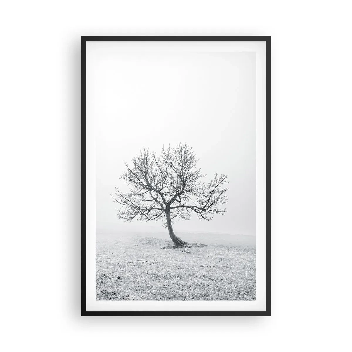 Poster in cornice nera - Contro il nulla - 61x91 cm