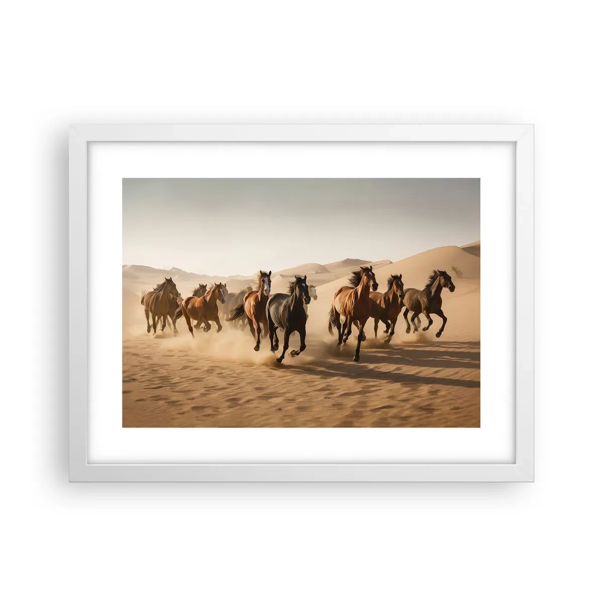 Poster in cornice bianca - Liberi come il vento - 40x30 cm