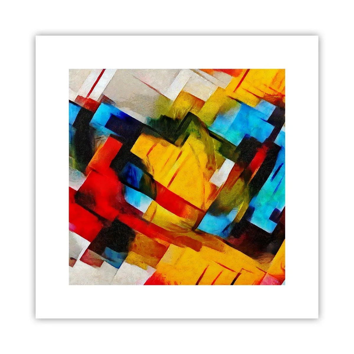 Poster - Intreccio multicolore - 30x30 cm
