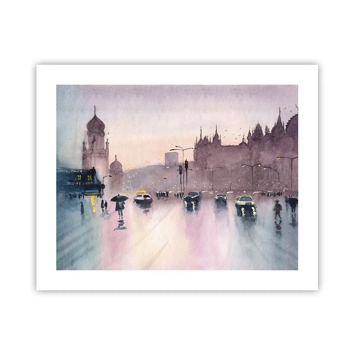 Poster - Nella nebbia piovigginosa - 50x40 cm