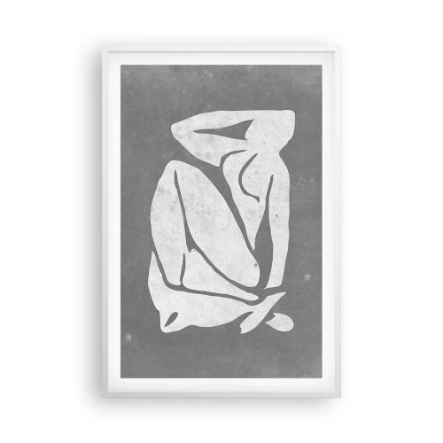 Poster in cornice bianca - Pensierosa - 61x91 cm