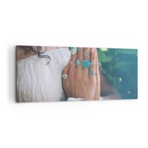 Quadro su tela - Stampe su Tela - Benvenuto al centro dell'essere - 100x40 cm