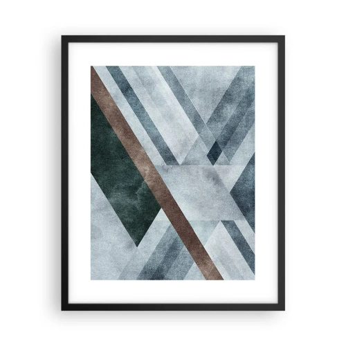 Poster in cornice nera - La ricercata eleganza della geometria - 40x50 cm