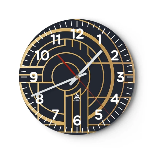 Orologio da parete - Orologio in Vetro - Il giro delle cose - 40x40 cm