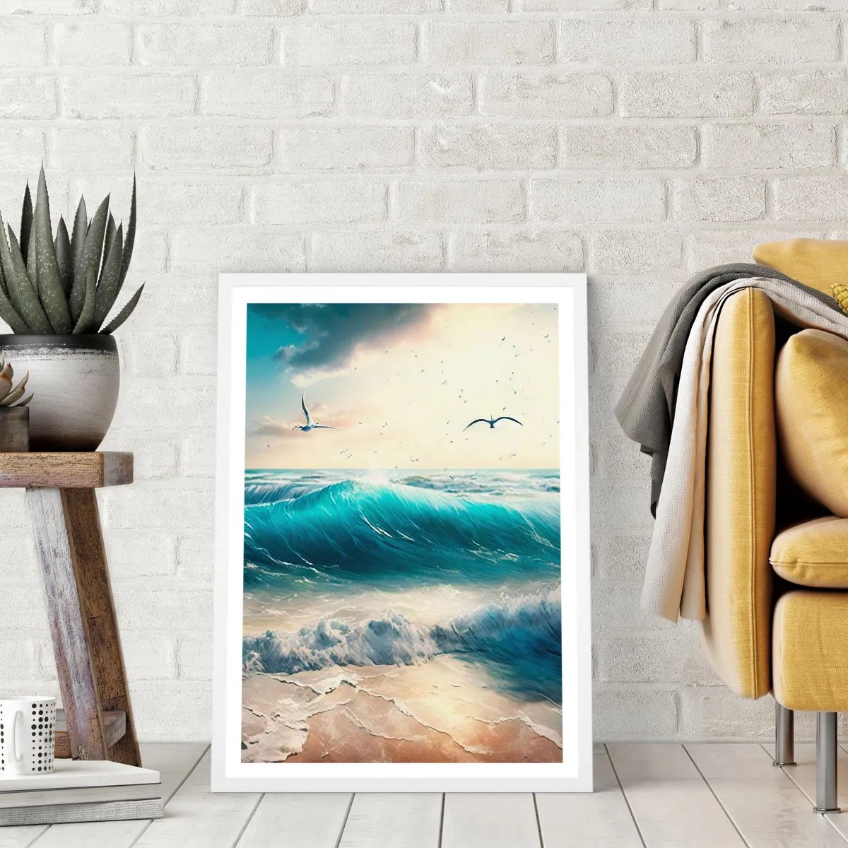 Poster in cornice bianca - Mormora solo per te - 61x91 cm