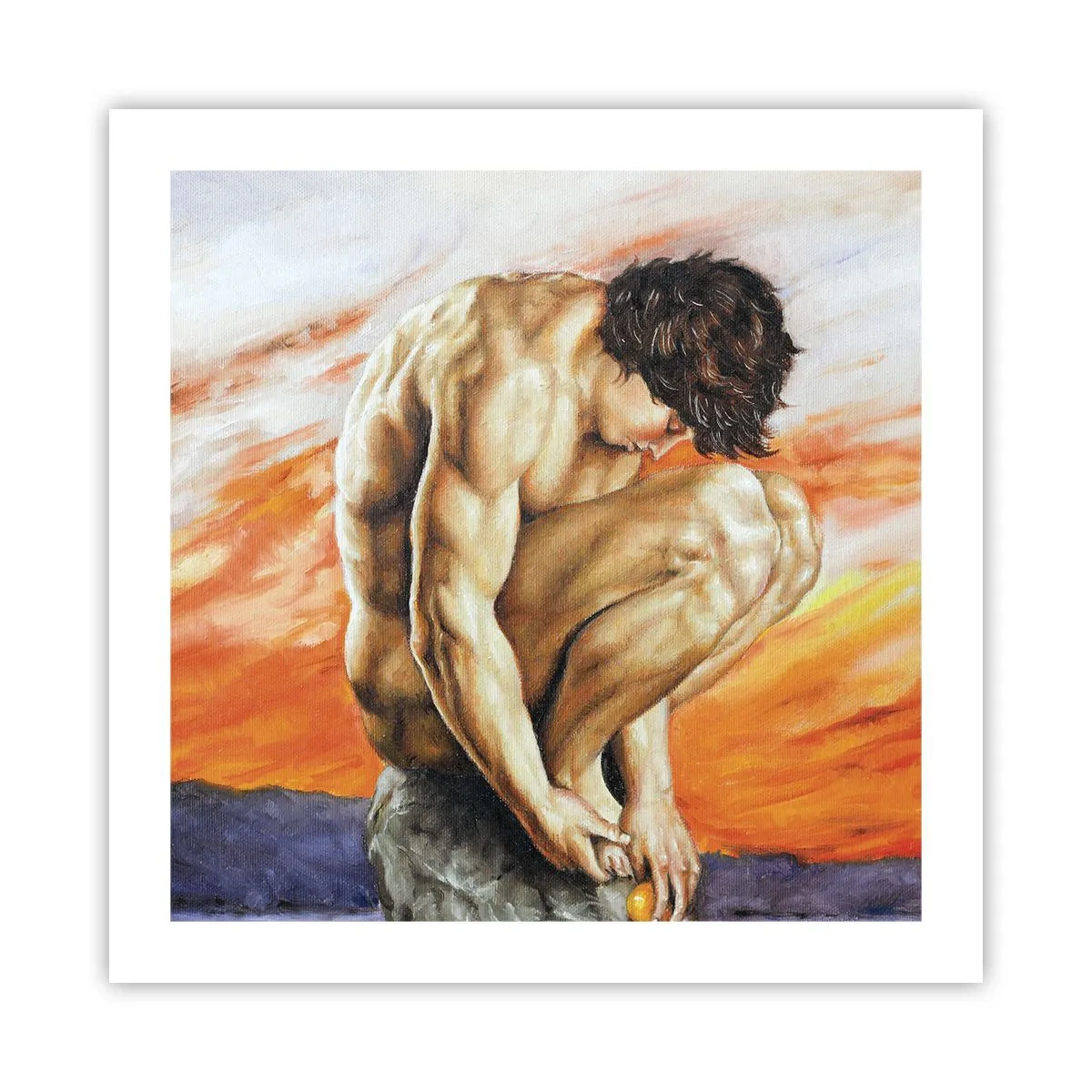 Poster - Immerso in se stesso - 50x50 cm