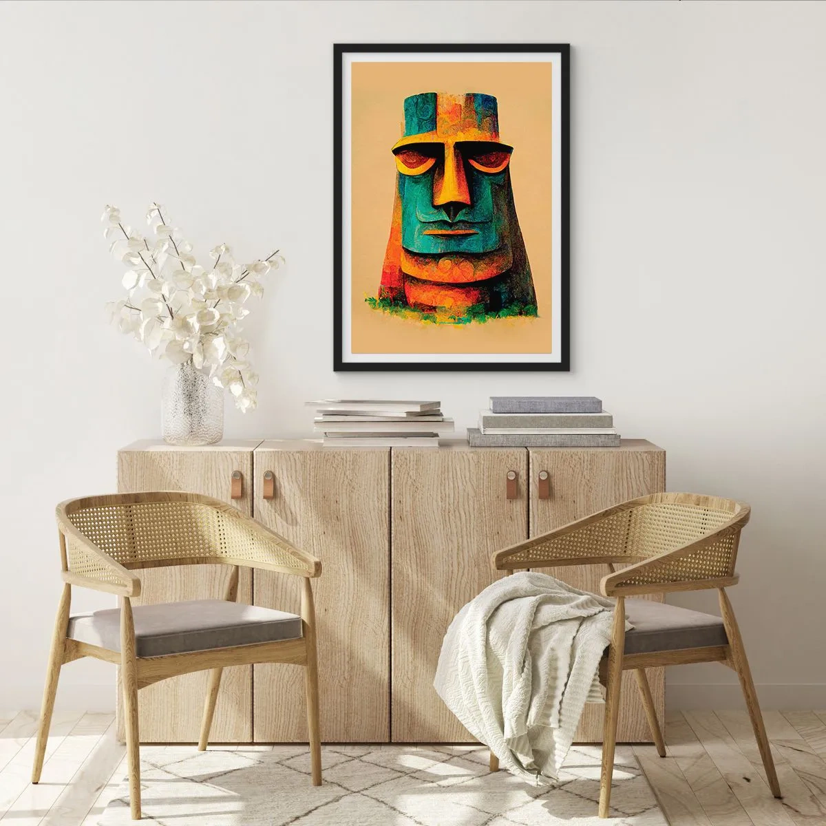 Poster in cornice nera - Statuario, ma simpatico - 40x50 cm