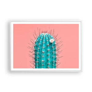 Poster in cornice bianca - Stai attento - 100x70 cm